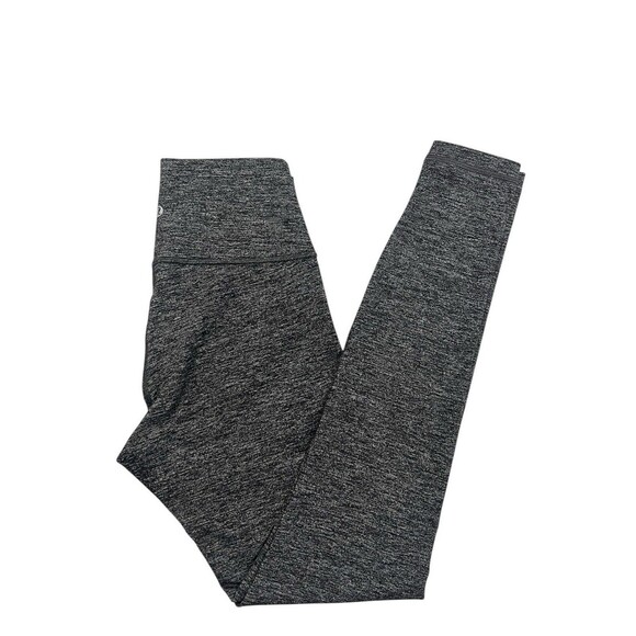 LULULEMON Wunder Under Hi-Rise Leggings 28" Heathered Black Yoga Tight Pant Sz 6 - Picture 6 of 8